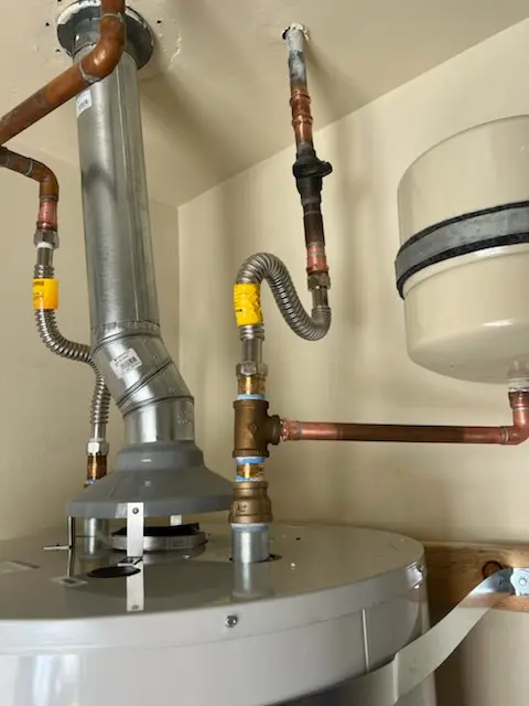 Water heater installation and plumbing repair in West Bend