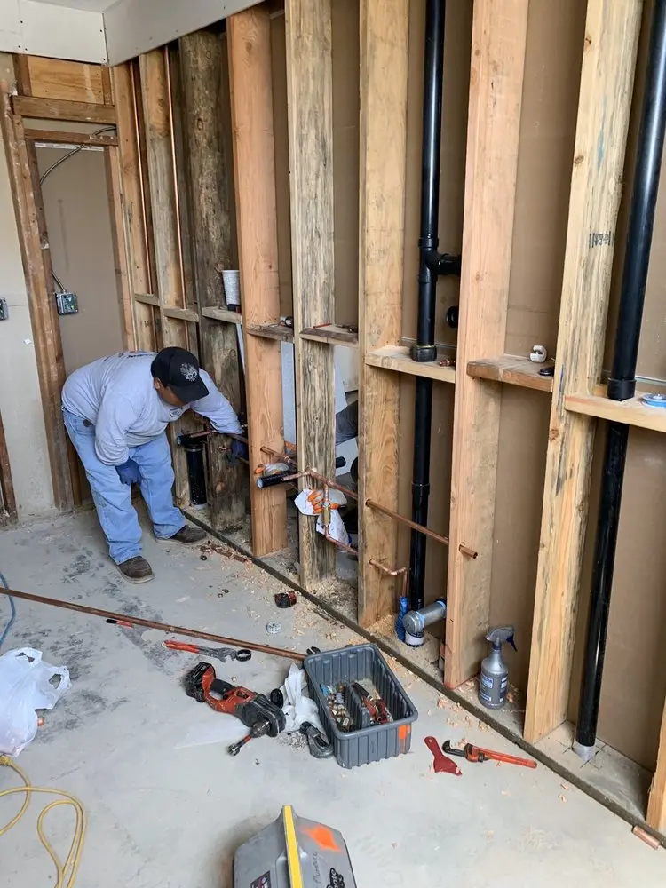 Commercial rough-in plumbing for Water Heater Replacement in West Bend